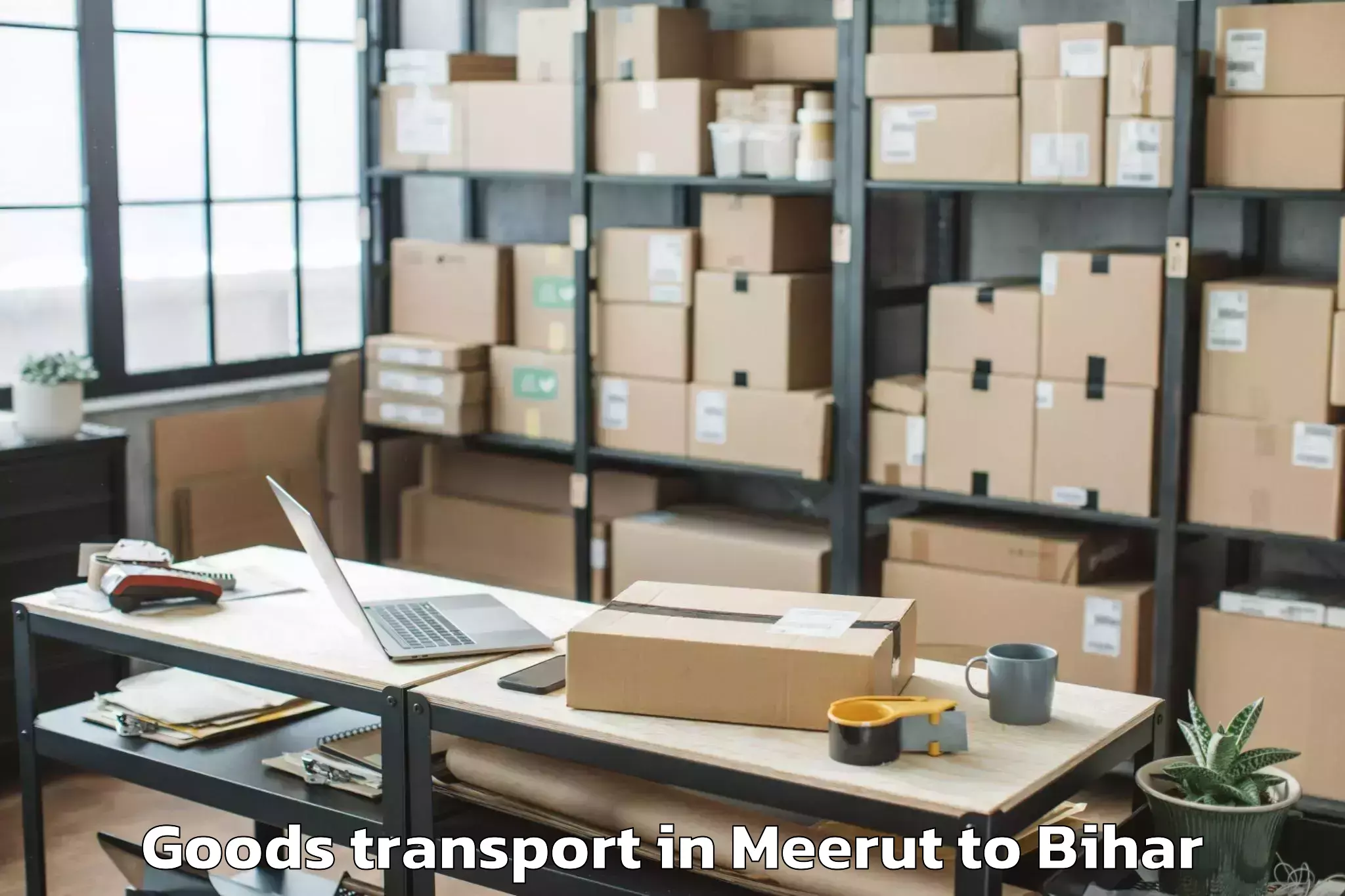 Book Meerut to Nabinagar Goods Transport Online